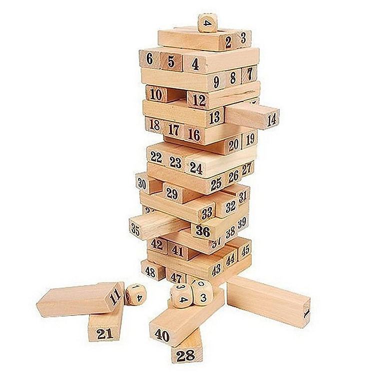 Trò Chơi Boardgame Rút Gỗ Số Jenga