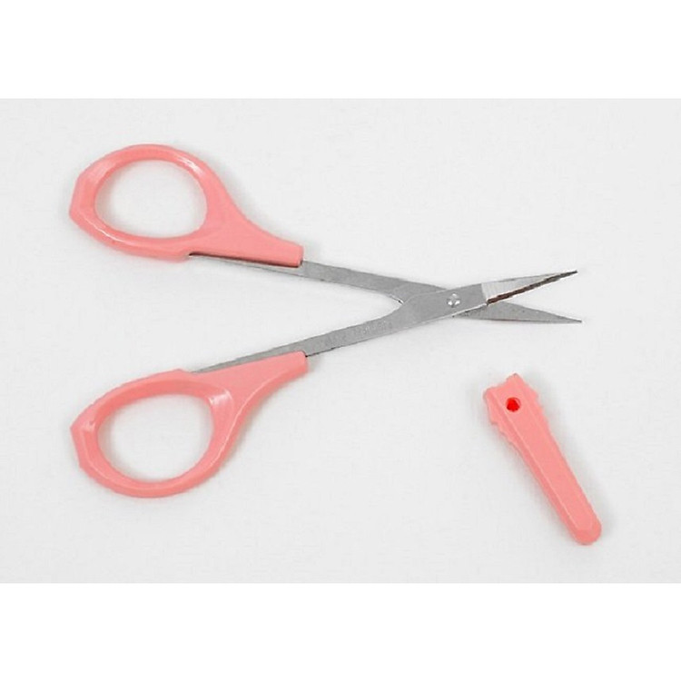 kéo cắt tỉa lông mày lông mi mũi cong (loại tốt)