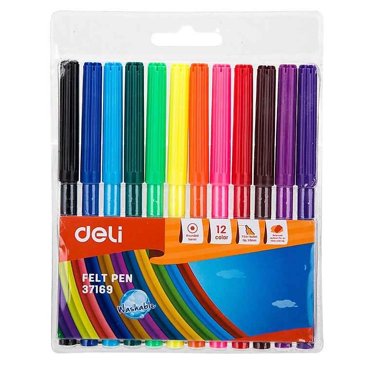 Bút Màu Nước 12 Màu 37169 Deli