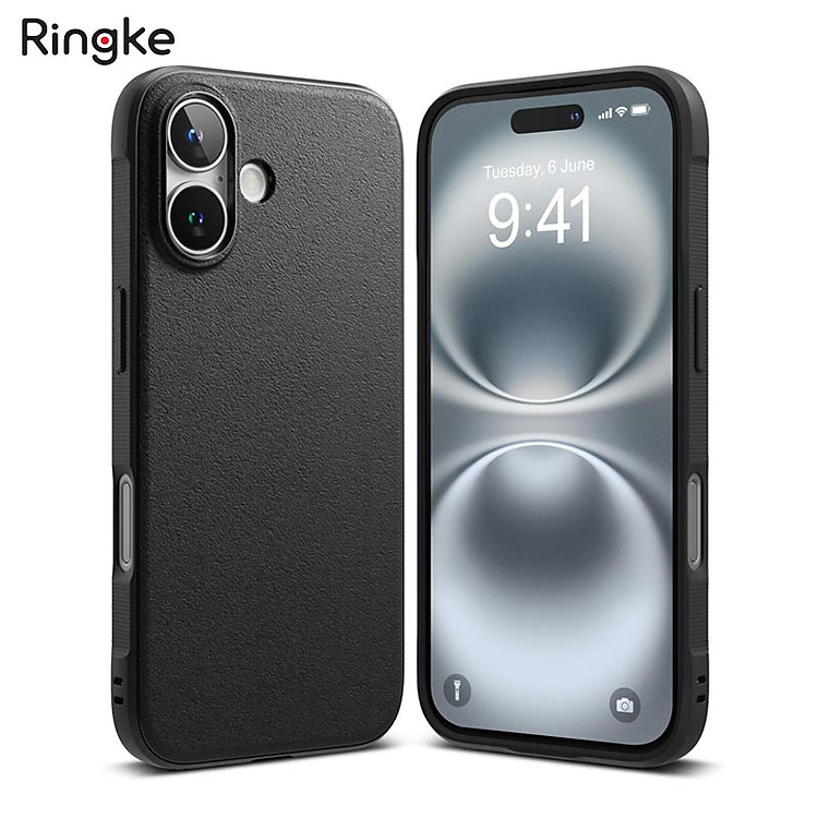 Ốp Lưng Ringke cho iPhone 16/ 16 Plus RINGKE Onyx, chống vân tay, chống sốc, chính hãng Ringke Hàn quốc_ Hàng chính hãng