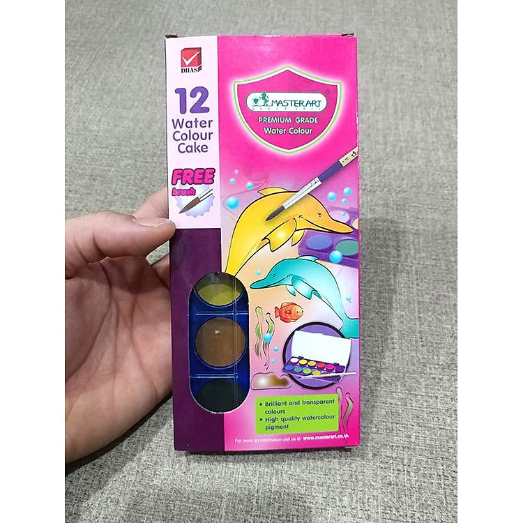Màu Water Colour Cake Masterart 12 màu - Ảnh 2