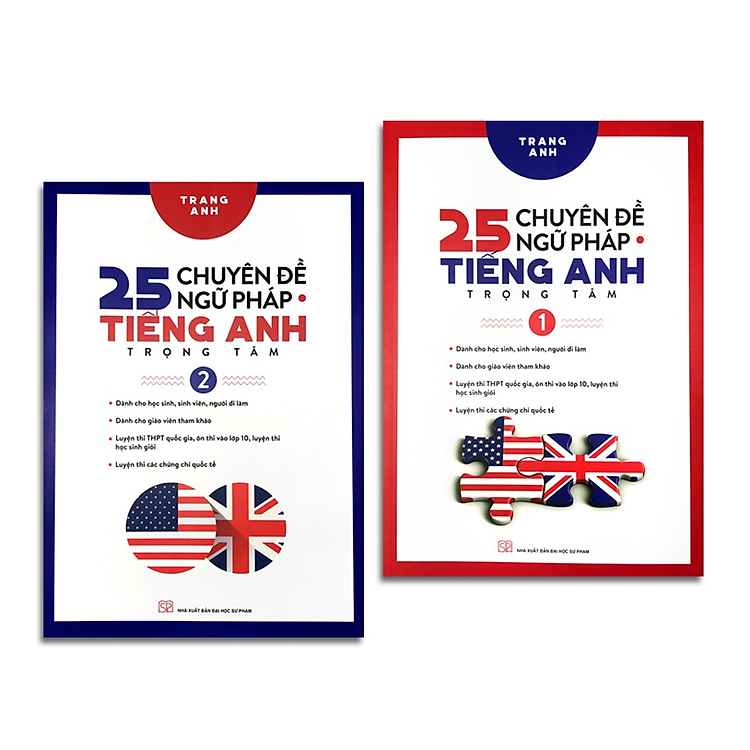 Combo 25 Chuyên Đề Ngữ Pháp Tiếng Anh Trọng Tâm (2 Tập)