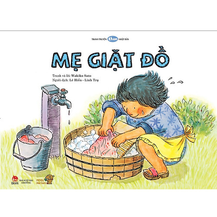 Truyện Ehon bé 3-4-5 tuổi - Mẹ Giặt Đồ