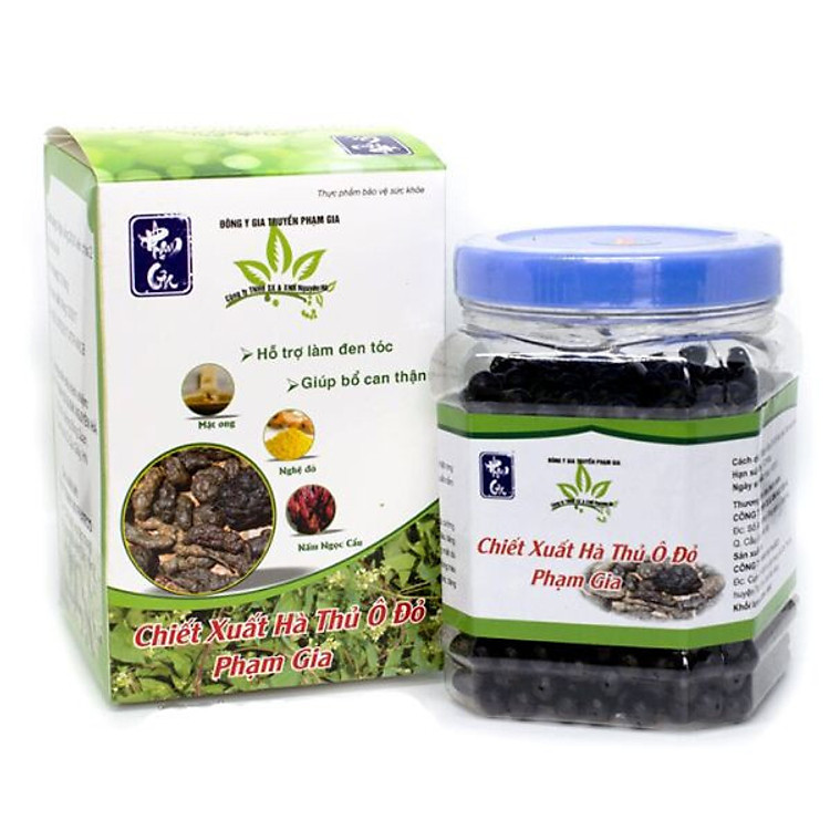 Chiếc Xuất Hà Thủ Ô Phạm Gia (650g) - hỗ trợ điều trị Tóc Bạc Sớm