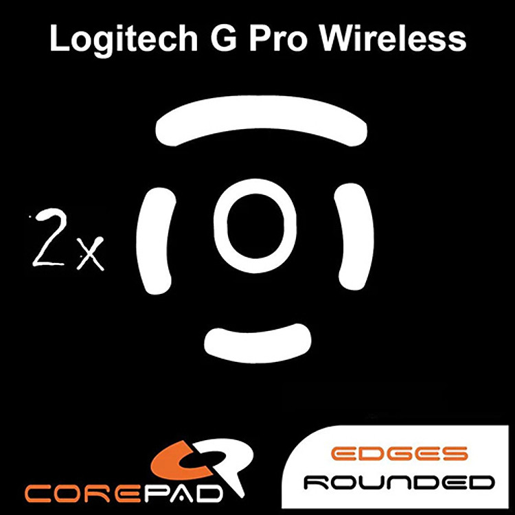 Feet chuột PTFE Corepad Skatez cho Logitech G Pro Wireless / Logitech G PRO 2 Lightspeed (2 bộ) - Hàng Chính Hãng