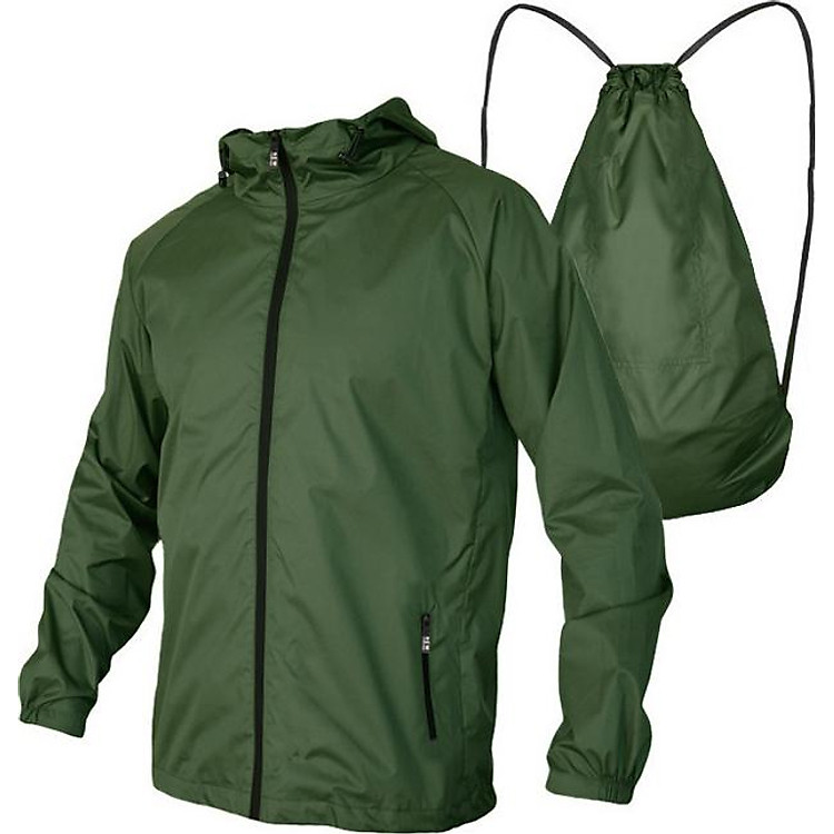 Áo khoác dù nam xếp balo