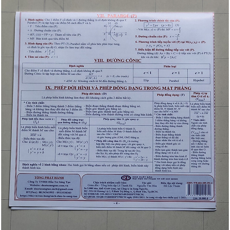 Hệ Thống Kiến Thức Hình Học 10-11-12 - Ảnh 2