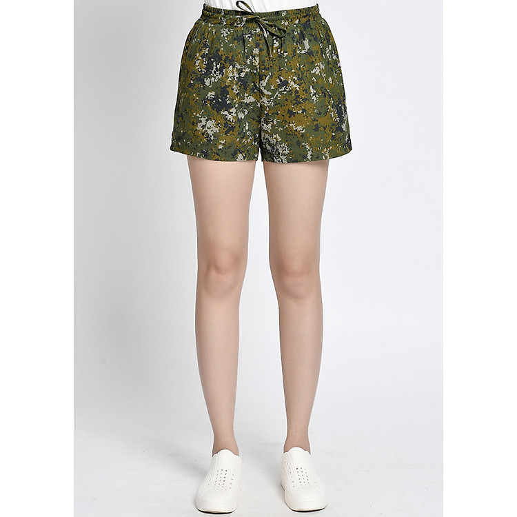 Quần nữ short LAMER L64S17H031-F4427 (Rêu)