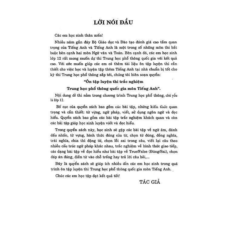 Ôn Tập Luyện Thi Trắc Nghiệm THPTQG 2019 - Môn Tiếng Anh - Ảnh 5