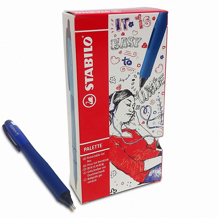 Bút bi gel STABILO Palette 268 F 0.7mm (Hộp 10 chiếc) - Ảnh 7