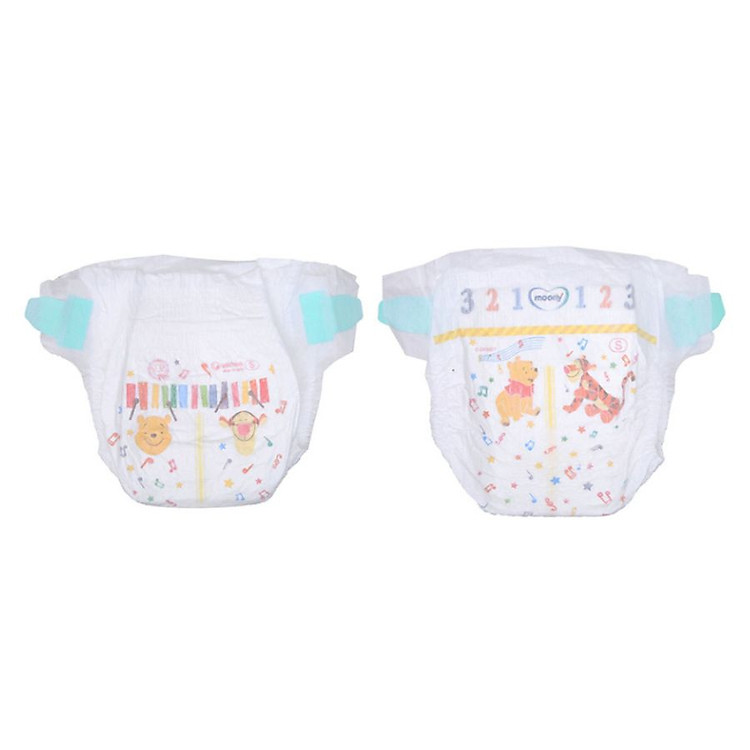 Tã dán Moony xanh size S 84 miếng Chính hãng Giá rẻ - Hình ảnh 3