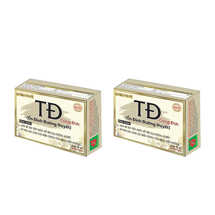 Combo 2 hộp TĐ Công Đức giúp ổn định đường huyết, hạn chế biến chứng bệnh tiểu đường