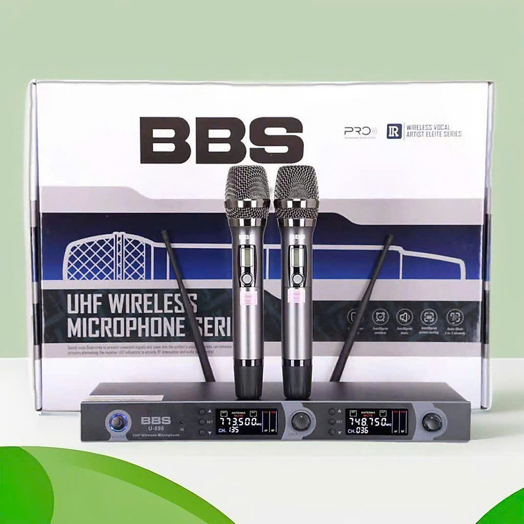 Micro Karaoke Không Dây BBS K898 Nhập Khẩu Loại 1 | Mic Chuyên Karaoke Giá Tốt Nhất - hàng chính hãng