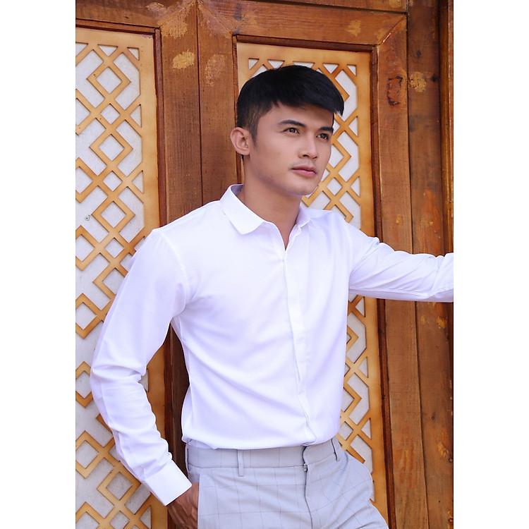 Áo Sơ Mi Nam Trắng Công Sở Body Phong Cách Hàn Quốc CELEB SMT23