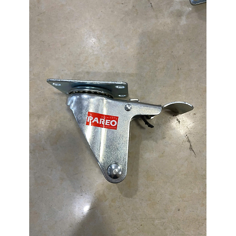 Phụ tùng, càng rời, đế xoay có khóa không có bánh xe, kích thước 75mm, 100mm, 125mm - PAREO