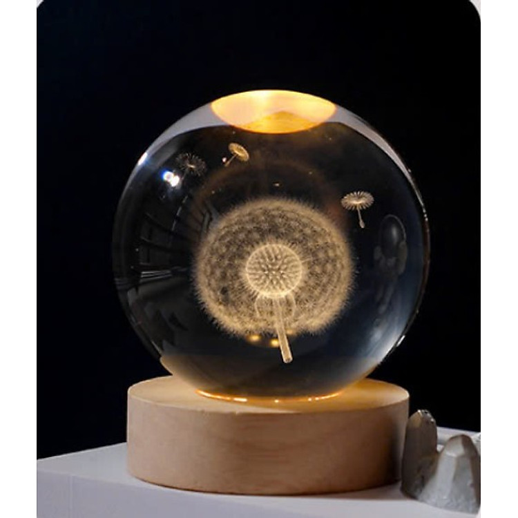 Quả Cầu Pha Lê Phát Sáng Để Bàn - Ảnh 3