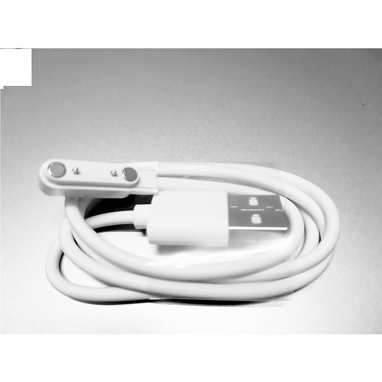 Combo Dây sạc hít nam châm dành cho đồng hồ thông minh Wonlex KT04, GW700S, KT11, KT12, A28, Q12 - Hàng chính hãng + Vòng tay may mắn RUBY