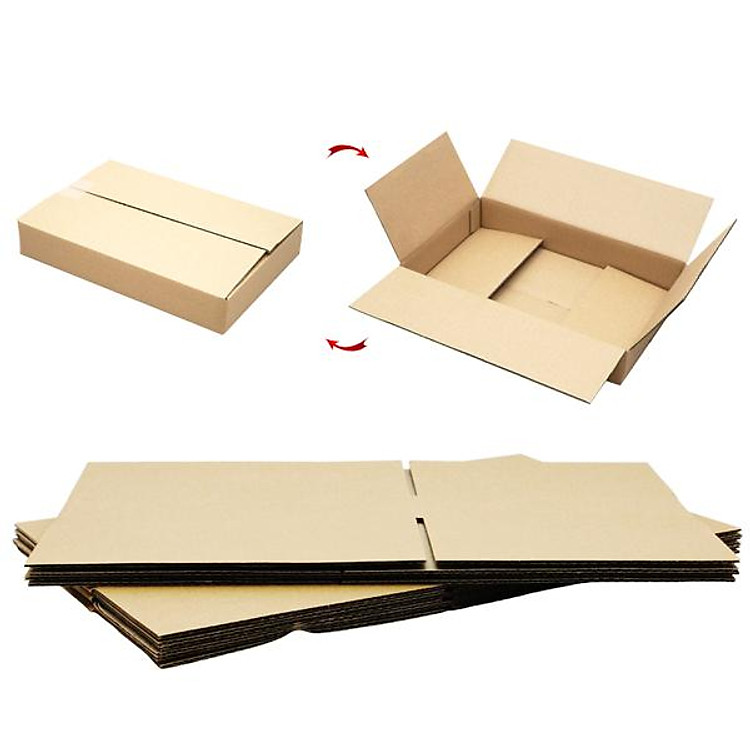 Bộ Thùng Carton Đóng Hàng 30 x 20 x 5 cm (5 thùng)