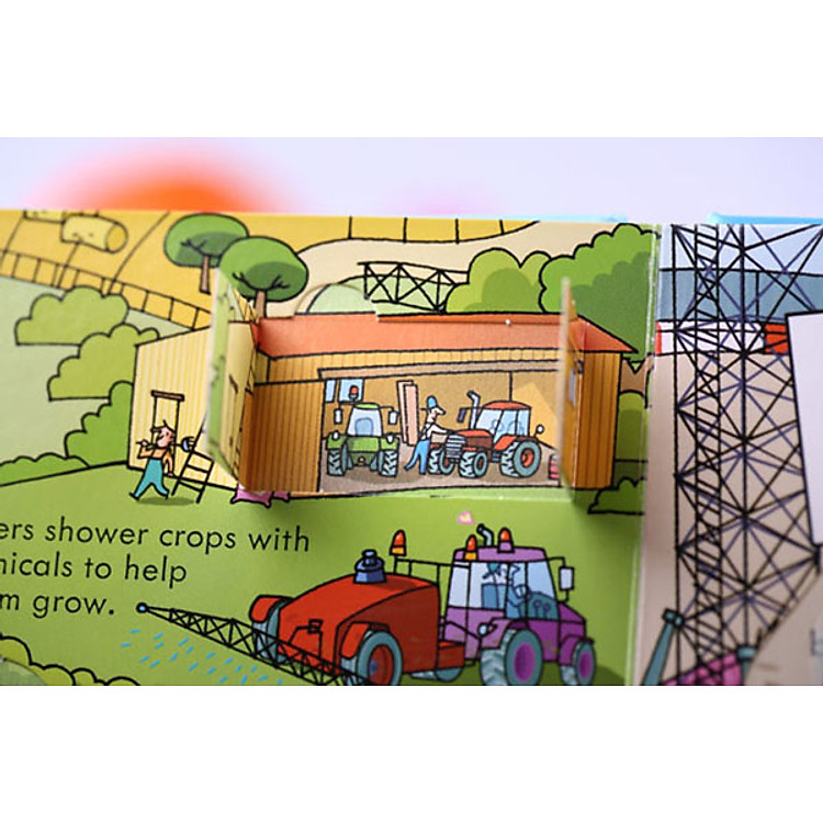 Tương Tác Tiếng Anh - Usborne Look Inside Things That Go - Ảnh 2