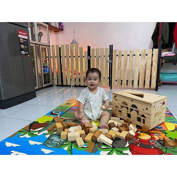 Mua Hộp thả hình khối gỗ Việt Nam Chính hãng Giá rẻ - Hình ảnh 5