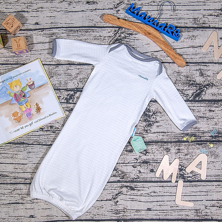 Áo Túi Ngủ MamaRu Viền Xám Chính hãng Giá tốt - Hình ảnh 3