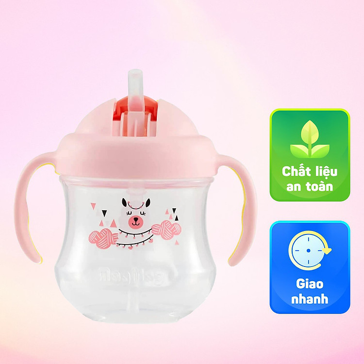 Ly Mag Mag Ống Hút Pigeon Hồng Chính hãng Ưu đãi - Hình ảnh 5