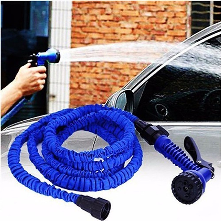 Vòi nước dãn nở 15m với 7 chế độ xịt - Thiết kế thông minh, tiện lợi, cực thích hợp để rửa xe, tưới cây...,
