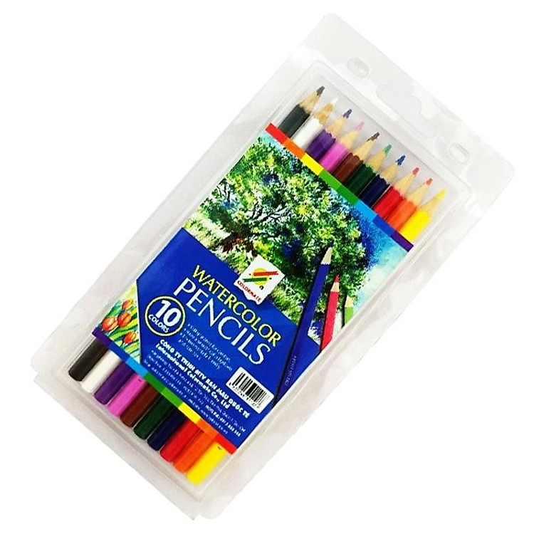 Hộp Nhựa 10 Cây Bút Chì Màu Nước Artist MS-10Art-PW - Ảnh 4