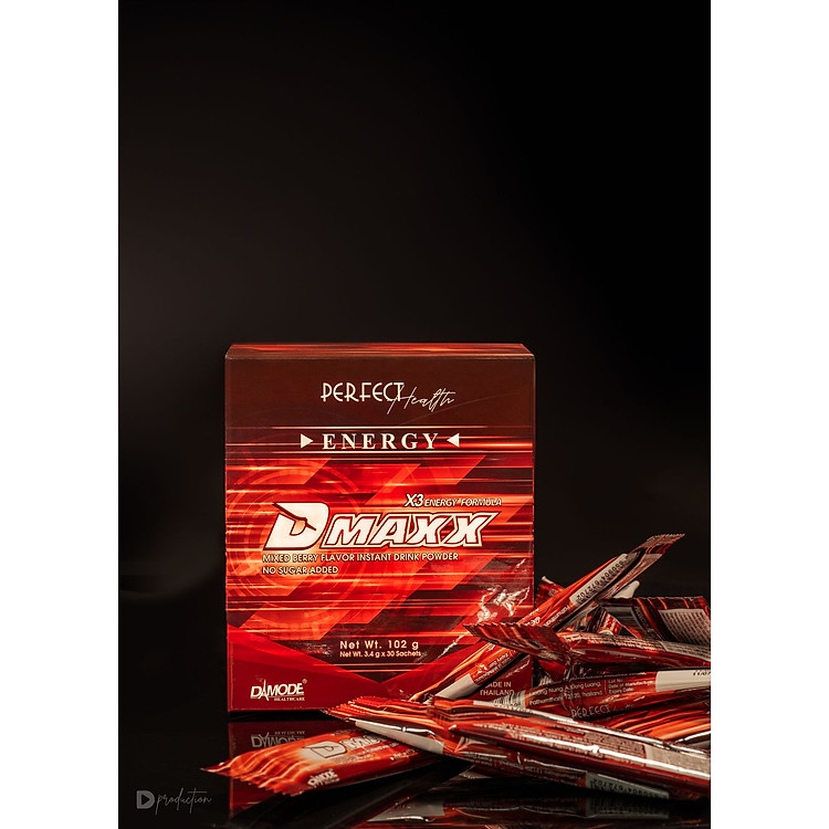 Thức uống bổ sung vitamin tăng năng lượng DMAXX NO SUGAR DAMODE hộp 30 gói