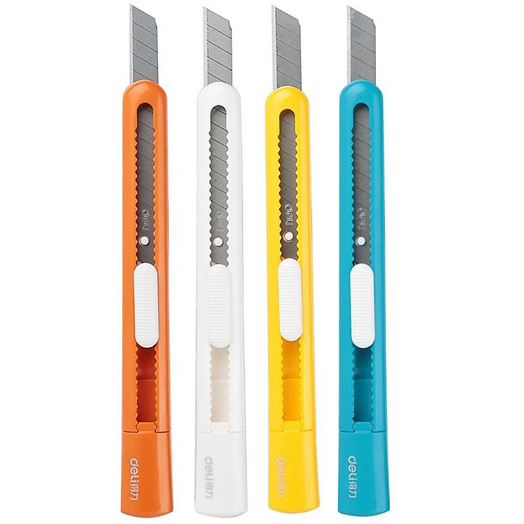 Dao rọc giấy mini 80mm Deli (4 màu)