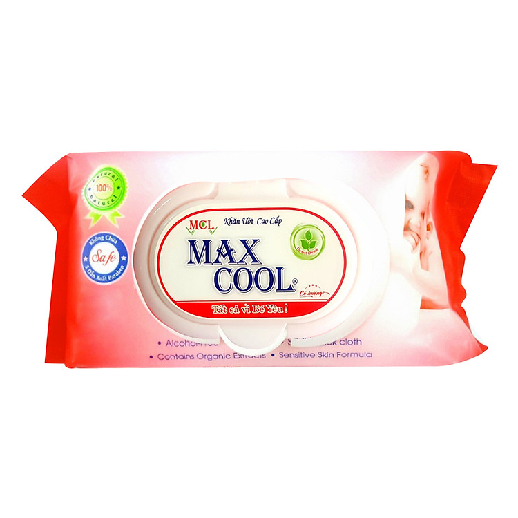 Khăn Ướt Max Cool Hương Phấn Nhẹ Nhàng (80 Tờ)