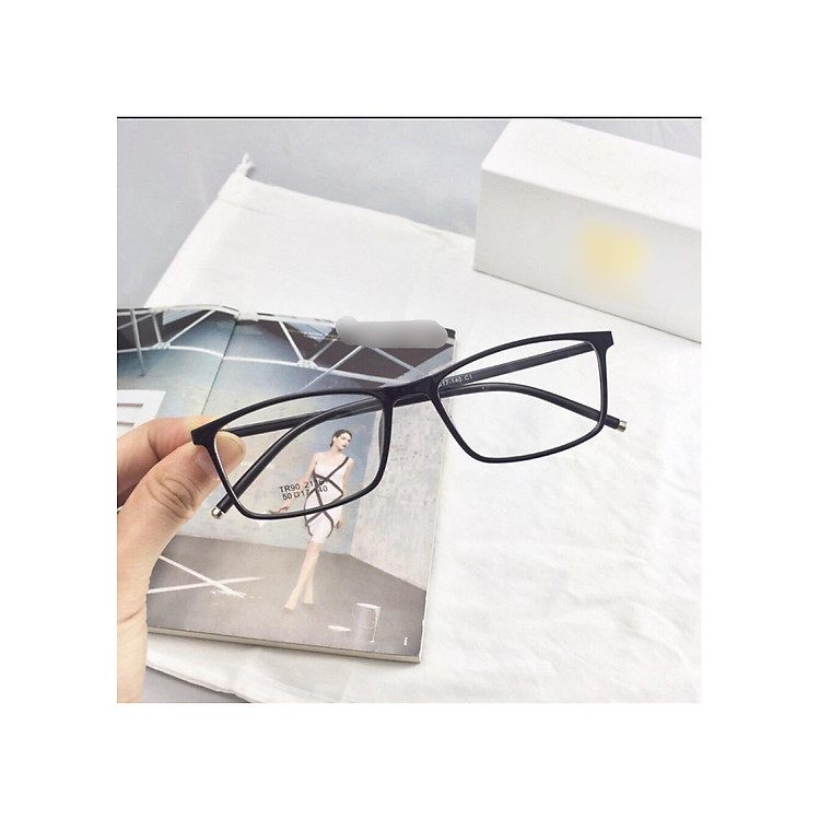 Kính gọng Mắt vuông nhựa dẻo KOREA