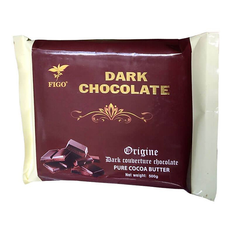 Socola đen làm bánh 65% cacao Figo 1kg
