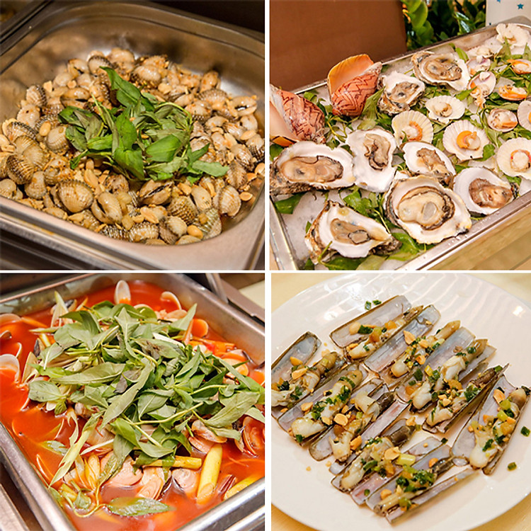 Buffet Ốc Buổi Tối Cuối Tuần Hơn 50 Món Miễn Phí Nước Ngọt & Heneiken Draught Tại Sài Gòn Hotel 3*