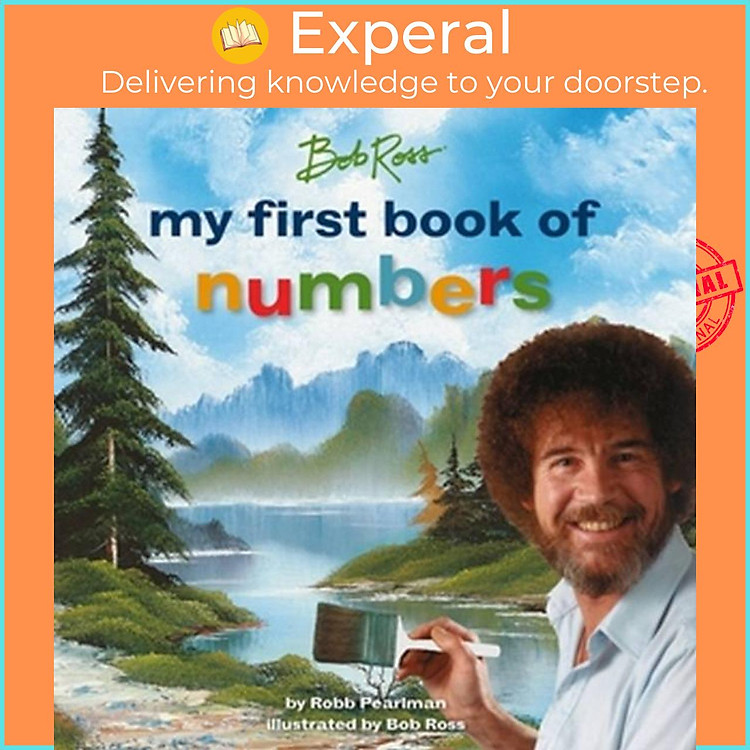 Sách - Bob Ross: My First Book of Numbers by Bob Ross (UK edition, hardcover)