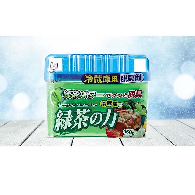 Sáp khử mùi tủ lạnh 150g, khử mùi mạnh mẽ các mùi khó chịu đáng lo ngại với sức mạnh của trà xanh - nội địa Nhật Bản