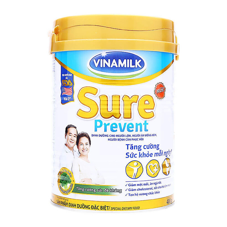 Sữa bột Vinamilk Sure Prevent Lon 400g