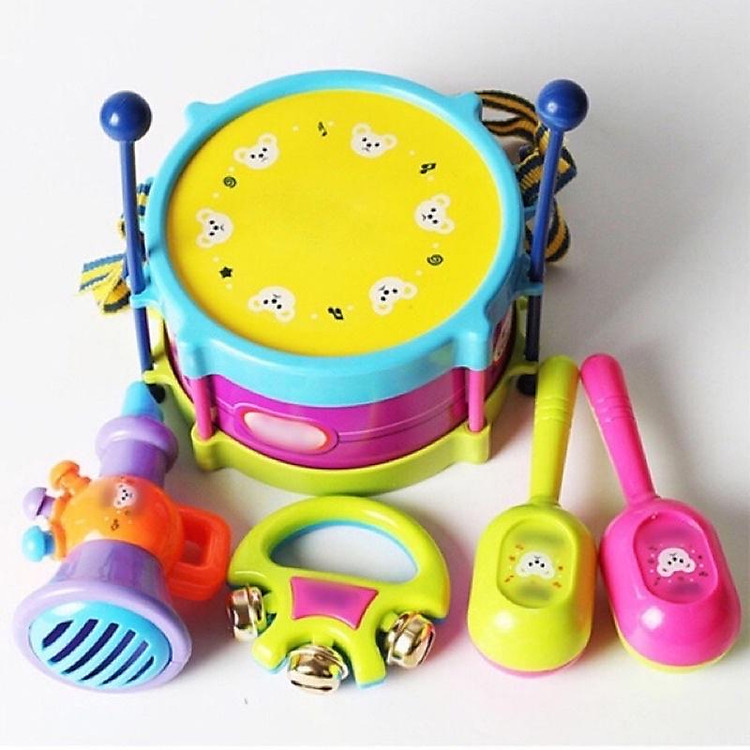 Bộ 5 Món Nhạc Cụ Đồ Chơi Vui Nhộn Cho Bé