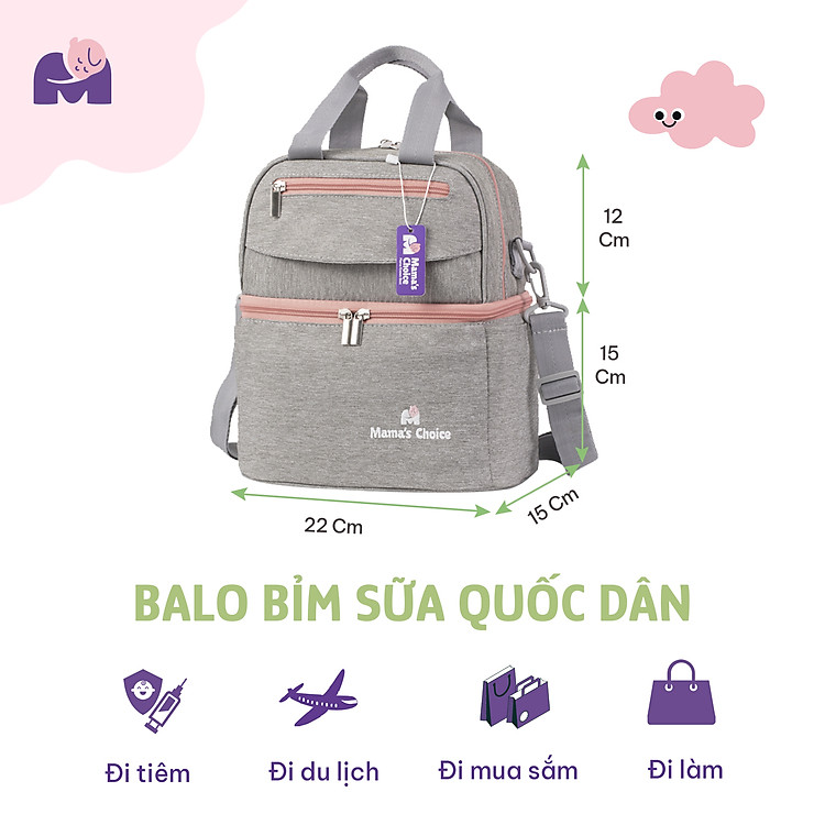 Mua Balo Bỉm Sữa Cao Cấp Mama's Choice Chính hãng Tiết kiệm - Hình ảnh 3