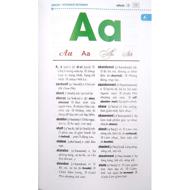 Từ Điển Anh Việt 300000 Mục Từ Và Định Nghĩa (Tái Bản) - Ảnh 3