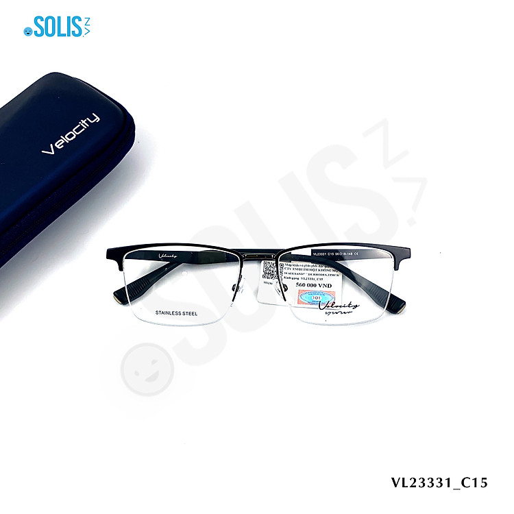 Gọng kính kim loại hiệu Velocity VL23331 - KÍNH KIM LOẠI HIỆU VELOCITY VL23331 KÍCH THƯỚC 56-18-148