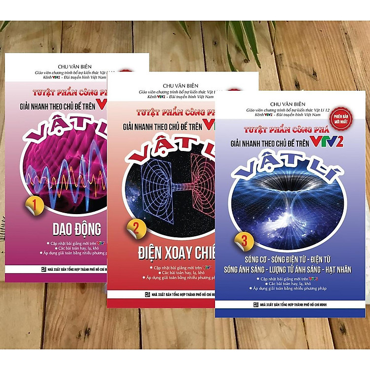 Sách - Tuyệt Phẩm Công Phá - Giải Nhanh Theo Chủ Đề Trên VTV2 - Vật Lí - Combo 3 Cuốn - Khang Việt Book