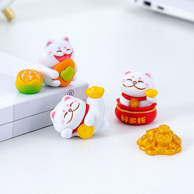 Mô Hình Mèo Lucky Mini (Bộ 6) - Ảnh 4