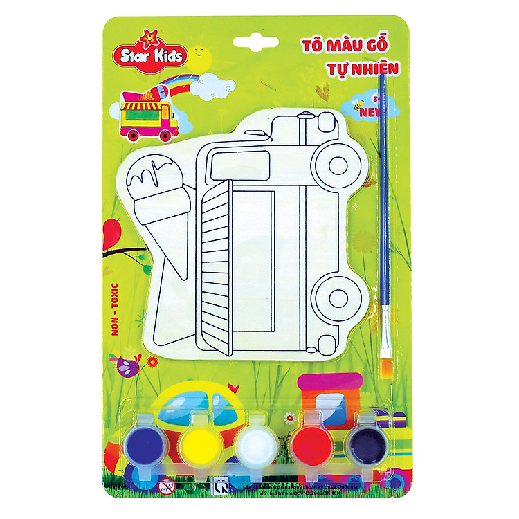 Đồ Chơi Trẻ Em - Bộ Tô Gỗ Xe Kem K211