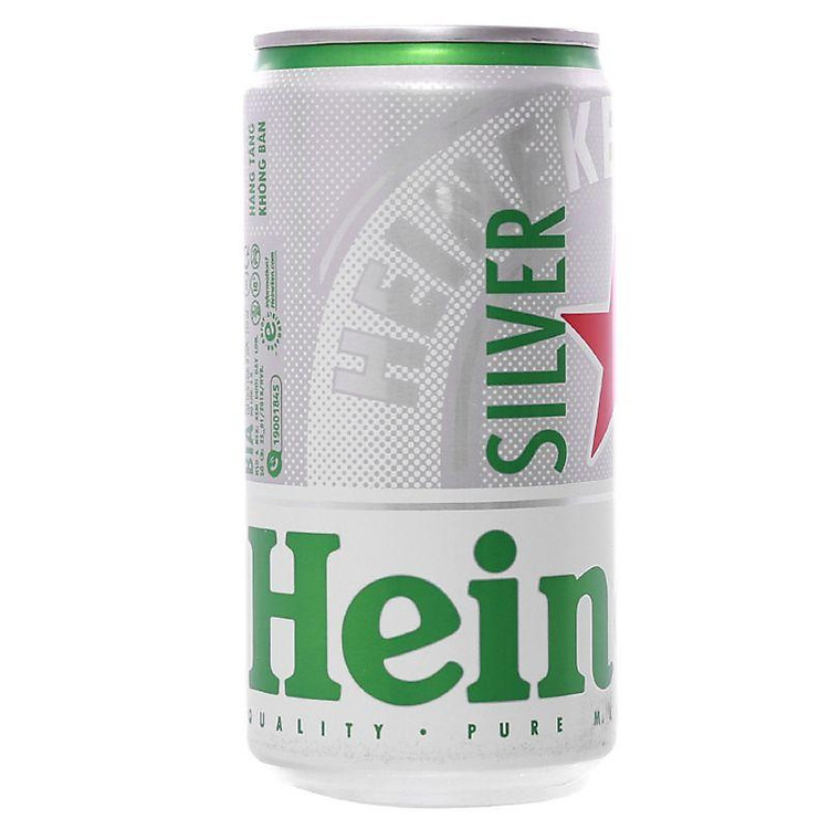 Bia Heineken Silver Lon 250ml - 8934822201272