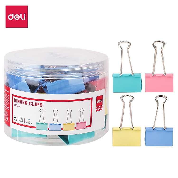 Kẹp Bướm Deli (24 chiếc)
