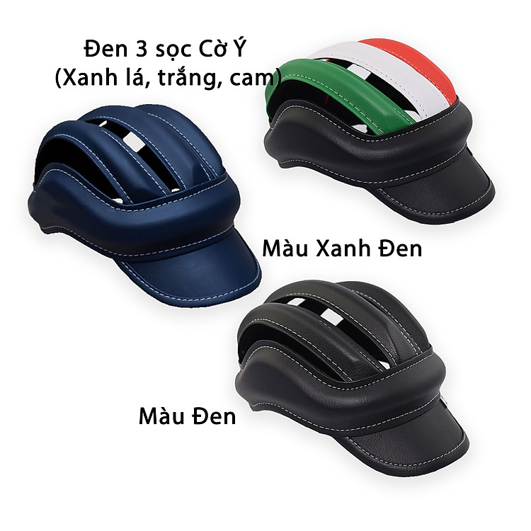 Nón Bảo Hiểm Da 3 Cọng Size L Chính hãng Ưu đãi - Hình ảnh 2