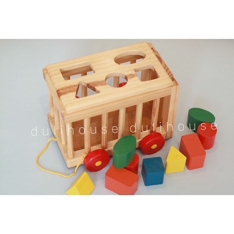 Đồ chơi gỗ Dulihouse Xe cũi thả Chính hãng Ưu đãi - Hình ảnh 3