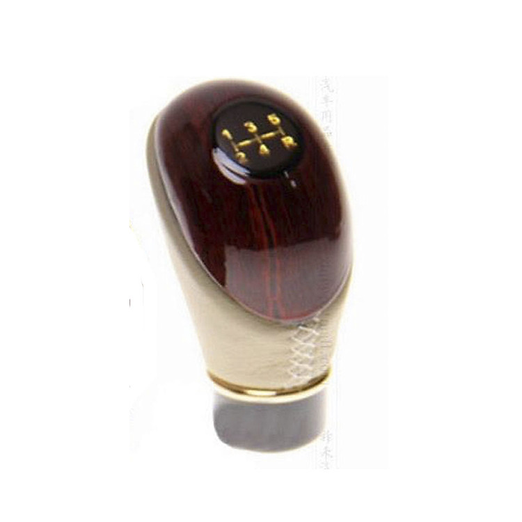 Tay Nắm Cần Số Vân Gỗ Da Thật (1 chiếc)