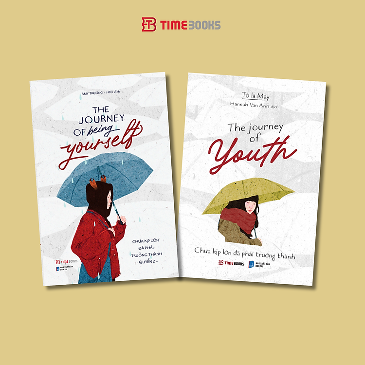 Combo 3 cuốn sách song ngữ Việt - Anh Journey Of Being Yourself + A Hug For Not Giving Up + The Journey Of Youth